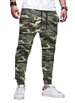JMIERR Herren Chino Cargo Hose Jogginghose Grün