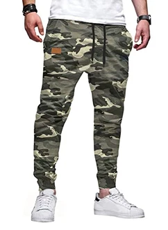 JMIERR Herren Chino Cargo Hose Jogginghose Grün