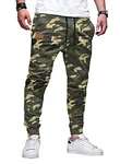 JMIERR Herren Chino Cargo Hose Jogginghose Tarnfarbe/Khaki