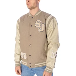 Script Logo Collegejacke Herren Bomberjacke sand sand M