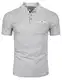 COOFANDY Herren Poloshirt Kurzarm Regular Fit Shirt Kontrast-Polokragen Polohemd Sommer Outdoor Golf Polo T-Shirt M