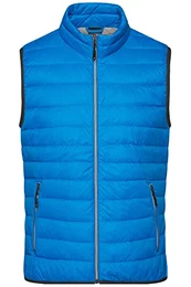 Herren Daunen Steppweste - Hochwertige Daunenweste in großer Farbauswahl Farbe: cobalt/silver Grösse: M