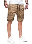 AlvaQ Kurze Hosen Herren Chino Shorts Dunkel Khaki