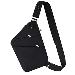 Multi-Pocket Brusttasche Sling Bag Umhängetasche Herren,Anti-Diebstahl Chest Crossbody Bag, Schultertasche Herren Klein die Freien Reisen Wandern Joggen