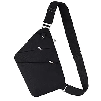 BROADREAM Umhängetasche Sling Bag Herren Schwarz BROADREAM Umhängetasche Sling Bag Herren Schwarz