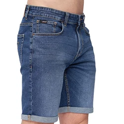 Kandor Kurze Hosen Herren – Jeans Shorts für Männer mit 5 Taschen(32W - Timmy) Mid Wash