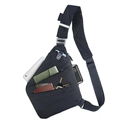 Schultertasche,Anti-Diebstahl Sling Bag,Schultertasche Herren Klein,Umhängetasche,Brusttasche,Herrentasche Klein,Crossbody Tasche Herren