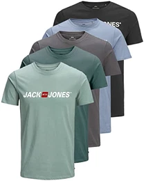 Herren 5er-Pack T-Shirts aus Baumwolle in vielen Farben und Styles (Slim Opt 3, L)
