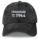Jeasona 1964 Cap 60 Geburtstag Mann Kappe 60 Geburtstag Mann Geschenk 60. Geburtstag Mann Lustig 60 Geburtstag Männer Geschenkideen 60 Geburtstag Mann Jahrgang 1964 Mann