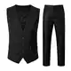 TUQIDEWU Herren Anzug Slim Fit Mode,Herren Formal Casual Hochzeit Bankett Weste V-Ausschnitt ärmellose dünne Jacke Anzug Weste Hose zweiteiliges Mode Sakko Hose Weste Sportlich Slim Fit Hochzeit