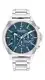 Tommy Hilfiger Multi Zifferblatt Quarz Uhr für Herren mit Silbernes Edelstahlarmband - 1710518