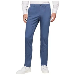Herren Hose Bleecker Printed Structure Chino, Blau (Aegean Sea), 34W/36L