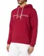 Tommy Hilfiger Herren Hoodie Tommy Logo Hoody mit Kapuze, Rot (Royal Berry), M