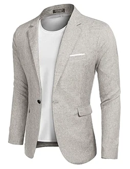 COOFANDY Herren Sakko Sportlich Blazer Slim Fit Anzugjacke