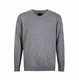 Krumba Herren Baumwolle Übergroß V-Ausschnitt Klassik Pullover 3XL Kohlegrau