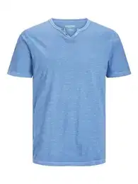 Male T-Shirt Meliert GETEILTER Kragen T-Shirt