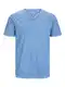 JACK & JONES Male T-Shirt Meliert GETEILTER Kragen T-Shirt