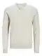 JACK & JONES Male Strickpullover mit Rundhals Einfarbig Strickpullover mit Rundhals