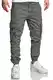 REPUBLIX Herren Jogger Cargo Chino Jeans Hose R7020 Dunkelgrau W32