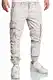 REPUBLIX Herren Jogger Cargo Chino Jeans Hose R7020 Hellgrau W32