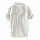 MNSWR Bluse Herren Leinen Hemd ärmeln Mit Revers Herrenhemd Modische Herren Hemden Hawaii Shirt Hemdkragen Einsatz Herren Hawaiihemd Freizeit