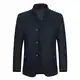 Allthemen Wintermantel Herren Kurzmantel Slim Fit Mantel mit Stehkragen Wolle Warm Wollmantel Business Freizeit Dunkelblau M