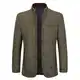 Allthemen Wintermantel Herren Kurzmantel Slim Fit Mantel mit Stehkragen Wolle Warm Wollmantel Business Freizeit Khaki M