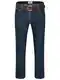 Wrangler Stretch Herrenjeans mit Gürtel in schwarz oder braun (W32/L32, Darkstone + brauner Gürtel)
