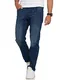 JACK & JONES Herren Jeans Mike ARIS Tapered Fit Denim Herrenhose Distressed Dark Blue Denim W36 L30