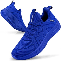 Laufschuhe Sportschuhe Sneaker Herren Schuhe Turnschuhe Herren Tennis Fitness Freizeit Straßenlaufschuhe Jogging Walkingschuhe Leichtgewichts Atmungsaktiv Schlüpfen Schuhe Blau 41 EU
