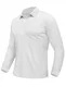 EKLENTSON Langarm Poloshirt für Herren Bequem Leicht Sportshirt Atmungsaktiv Frühling T-Shirt Outdoor Casual Hemd (M, Weiß)
