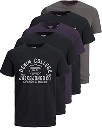 Herren 5er-Pack T-Shirts aus Baumwolle in vielen Farben und Styles (Irina Slim Fit Pack 1, M)