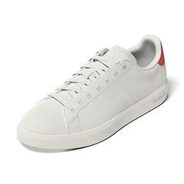 Herren Advantage Premium Leather Shoes Sneakers, Core White Core White Bright Red, 43 1/3 EU