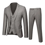 RYTEJFES Anzughose Herren 3 Teilig Slim Fit Regular Fit Anzug  Blau/Beige/Schwarz