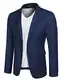 COOFANDY Blazer Herren Slim Fit Sakko Anzug Anzugjacke Männer Modern Sportlich Freizeit Jackett Anzug-Jackett Hochzeit Business Sportjacke Königsblau M