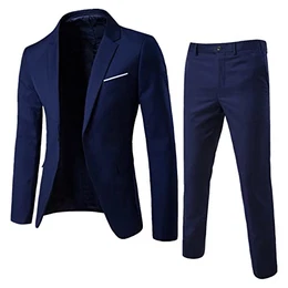 Herren Anzüge Blau Beige Komplett Sportlich 3 Teilig Hochzeit Große Größen Slim Fit Modern Anzug Freizeitanzug Hausanzug Hochzeitsanzug Anzughose Sakkos Anzug Jacke Hose Hosenanzüge Anzüge