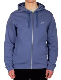 Mini Flag 2 Zip Hoodie, Bio-Baumwolle, Dove Blue, S