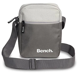 Bench Unisex Umhängetasche Schultertasche Handtasche Messenger Bag Crossbody-Tasche Hüfttasche zement/hellgrau