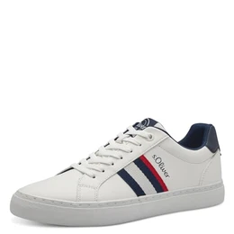Herren Sneaker flach zum Schnüren Freizeit, Weiß (White), 43