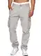 AlvaQ Arbeitshose Herren Baumwolle Cargohose Herren Herren Hose Stretch Freizeithose Herren MTB Hose Mit 6 Taschen Grau