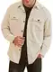 Elegancity Herren Hemd Cord Langarm Freizeithemd Männer Jacke Regular Fit Button Up Hemdjacke Mit Klappentasche Aprikose, M
