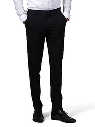 Business Herren Anzughose Regular Fit - Anzughose Schwarz 64