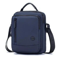 SPAHER Umhängetasche Herren Tasche für iPad Kuriertasche Blau/Schwarz