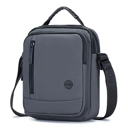 SPAHER Umhängetasche Herren Tasche für iPad Kuriertasche Grau