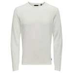 ONLY & SONS Rundhalspullover ONSGARSON 12 WASH (22006806) Cloud Dancer (22006806)