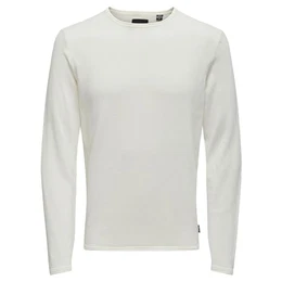 Herren Leichter Feinstrick-Pullover ONSGarson Rundhals Pulli 22006806 Cloud Dancer M