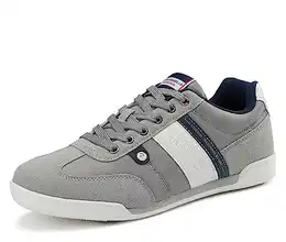 Sneaker Herren Schuhe Business Freizeitschuhe Leichte Trainers für Walking, Laufen, Sport Größe 41-46 (Hellgrau,43)