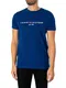 Tommy Hilfiger Herren T-Shirt Kurzarm Tommy Logo Rundhalsausschnitt, Blau (Anchor Blue), M