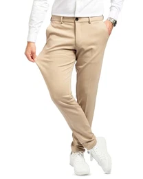 Herren Sand (Größe 32W/34L) - Stilvolle Herren Hosen Stretch - Hosen Herren Stretch - Angenehme Praktische Männer Hosen für Business & Freizeit - Bequeme Stoffhose Herren