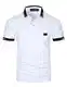 LIUPMWE Poloshirt Herren Kurzarm Polohemd Slim Fit Basic Golf Polo Baumwolle Männer T-Shirt Sommer,M,Weiß-39